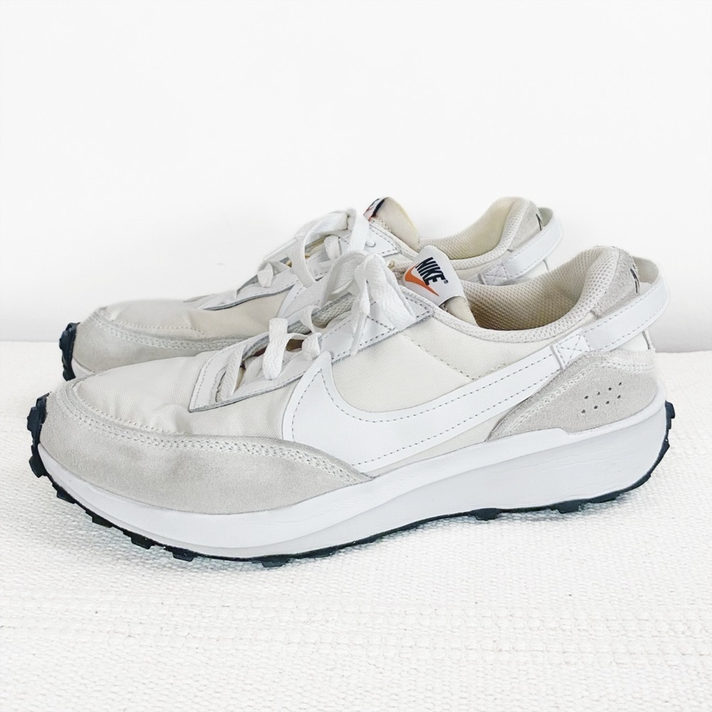 Nike Waffle Debut Casual Sneakers White Womens size 8.5